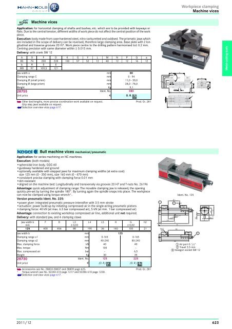 Clamping Tools - EN / Hahn+Kolb