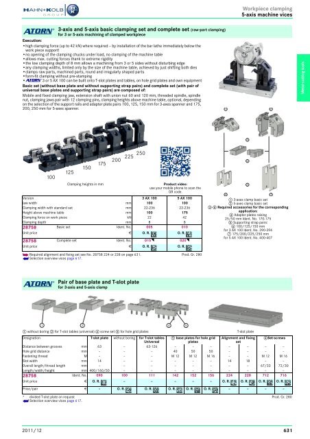 Clamping Tools - EN / Hahn+Kolb