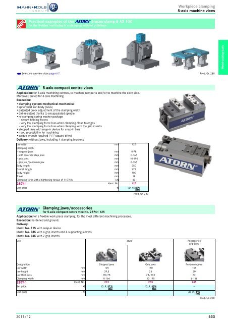 Clamping Tools - EN / Hahn+Kolb