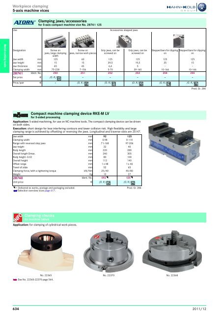 Clamping Tools - EN / Hahn+Kolb