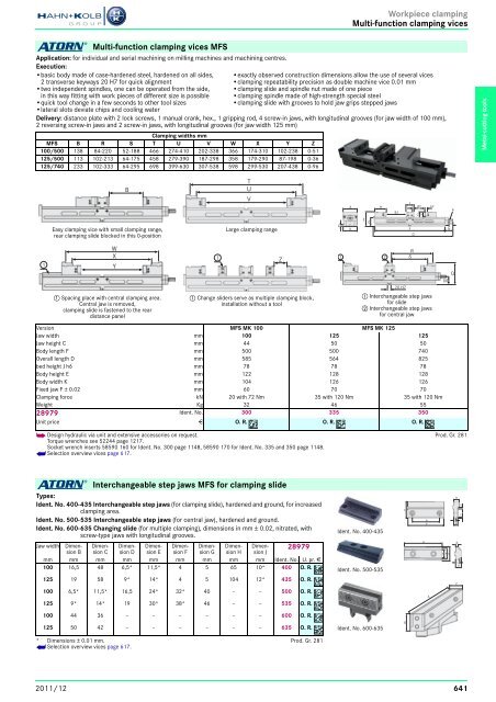 Clamping Tools - EN / Hahn+Kolb