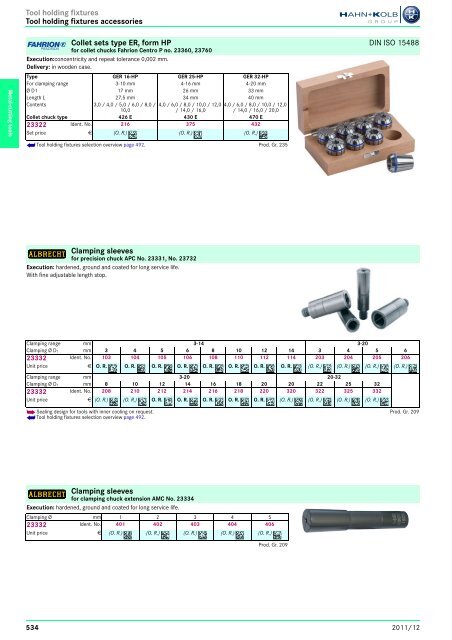 Clamping Tools - EN / Hahn+Kolb