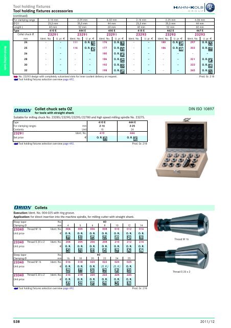 Clamping Tools - EN / Hahn+Kolb