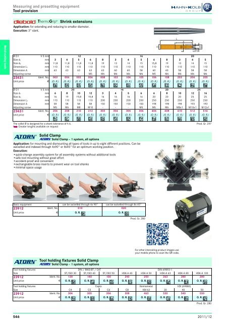 Clamping Tools - EN / Hahn+Kolb