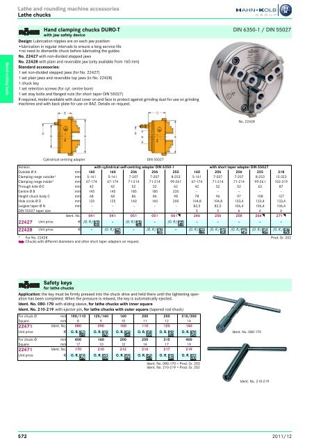 Clamping Tools - EN / Hahn+Kolb