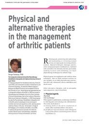 Physical and Alternative Therapies in the Management of Arthritic ...