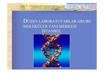 prenatal ve postnatal molekÃ¼ler tanÄ± testleri - DÃ¼zen Laboratuvarlar ...