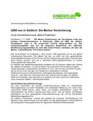 Presse Ãsterreich_Merkur Privatklasse SÃ¼dtirol - Merkur Versicherung