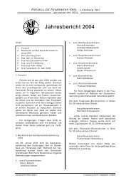 Jahresbericht 2004 - bei der Freiwilligen Feuerwehr Verl
