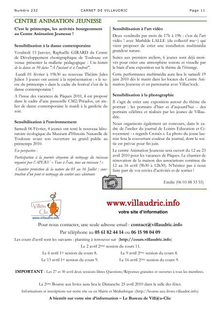 carnet avril 2010.pub - Villaudric