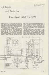 73 Tests the Heathkit IM-10 VTVM - Nostalgic Kits Central