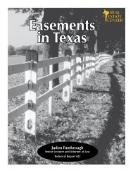 Easements in Texas - Real Estate Center - Trinity Waters