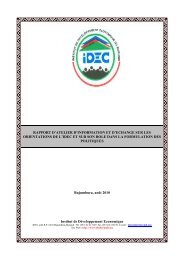 Cadre des rÃ©sultat IDEC Burundi - Idecburundi.org