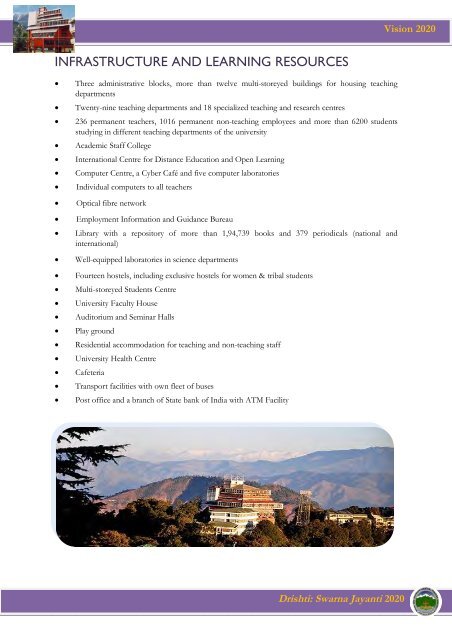 Vision 2020 - Himachal Pradesh University