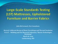 California AB 603 Mattress Standard-Update - Building and Fire ...