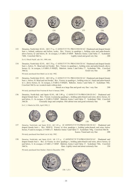 The RBW collection of Roman Republican coins part II