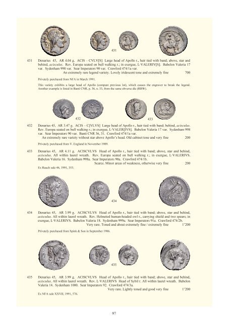 The RBW collection of Roman Republican coins part II