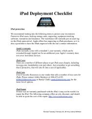 iPad Deployment Checklist