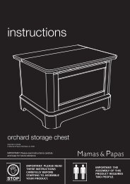 Orchard Storage Chest instructions - Mamas & Papas