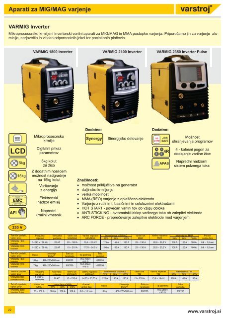 KATALOG Varilni aparati - Varstroj