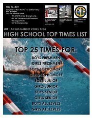 2011 SGV HS Swimming Top Times - the Mt. SAC Special Events ...