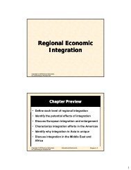 Regional Economic Integration