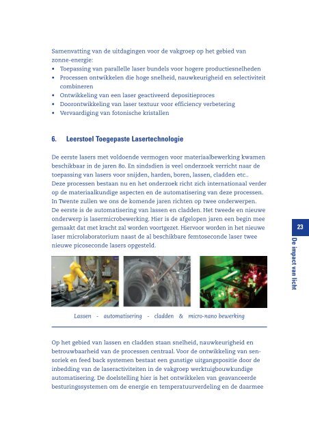 De impact van licht - Universiteit Twente