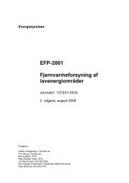 Energistyrelsen EFP-2001 Fjernvarmeforsyning af lavenergiområder