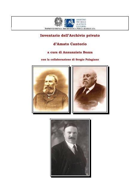 D'Amato-Cantorio - Istituto Centrale per gli Archivi