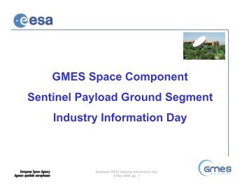 Sentinels PDGS - emits - ESA