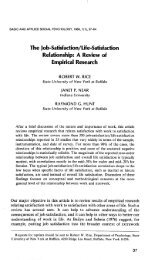 The Job-Satisfaction/Life-Satisfaction Relationship: A Review of ...
