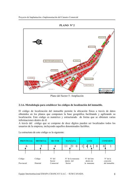 PROYECTO DE IMPLEMENTACIÃN DEL CATASTRO COMERCIAL