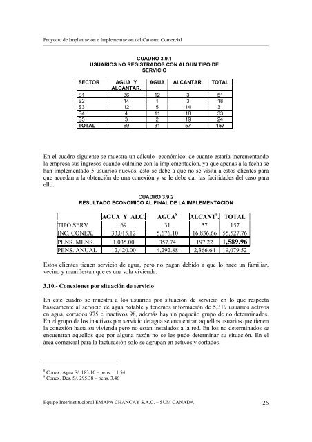 PROYECTO DE IMPLEMENTACIÃN DEL CATASTRO COMERCIAL