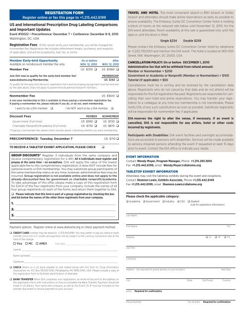 US and International Prescription Drug Labeling - Drug Information ...