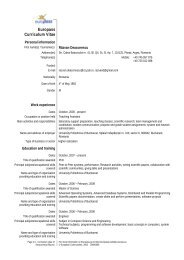 Europass Curriculum Vitae