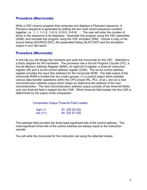 EE-364 Lab #3 VSC - Capitol College Faculty Pages