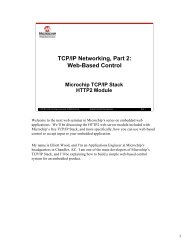 TCP/IP Networking, Part 2: Web-Based Control - Microchip