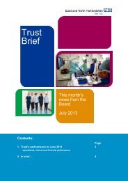 The latest edition of Trust Brief - East and North Herts NHS Trust
