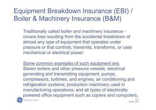 Boiler & Machinery Insurance - Bosna RE