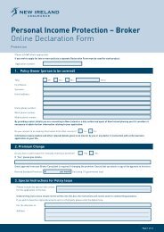 Personal Income Protection Online Declaration Form - New Ireland ...
