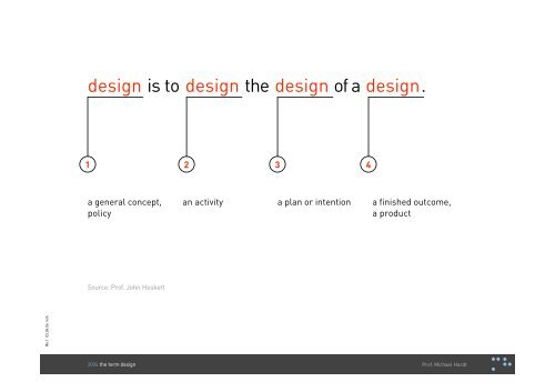 design definition - Michael B. Hardt | Designer