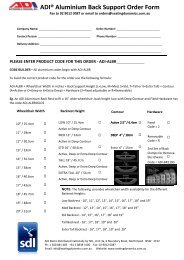 ADI Back Support Order Form - Seating Dynamics