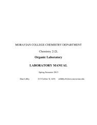 Lab Manual - Moravian College Department of Mathematics and ...