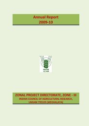 Annual Report 2009-10 - ICAR, Zonal Project Directorate (Zone-III)