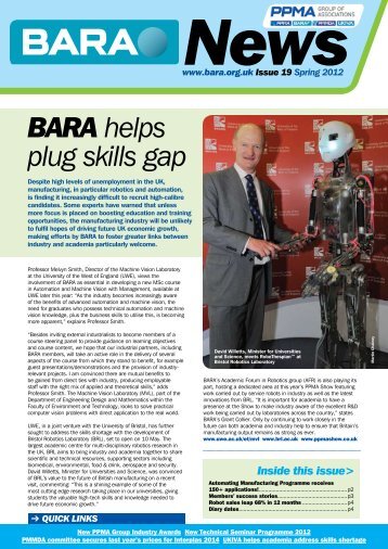 BARA helps plug skills gap - British Automation & Robot Association