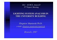 LIGHTING SYSTEM ANALYSIS IN THE UNIVERSITY BUILDING ...