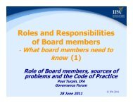 Roles and Responsibilities of Board members - Governance Forum