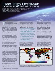 From High Overhead: ET Measurement via Remote Sensing