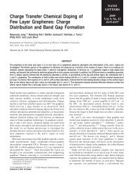 Charge Transfer Chemical Doping of Few Layer Graphenes: Charge ...