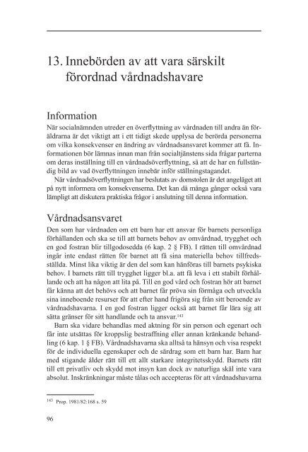 2006-101-9, Om barnet behÃ¶ver ny vÃ¥rdnadshavare - Socialstyrelsen